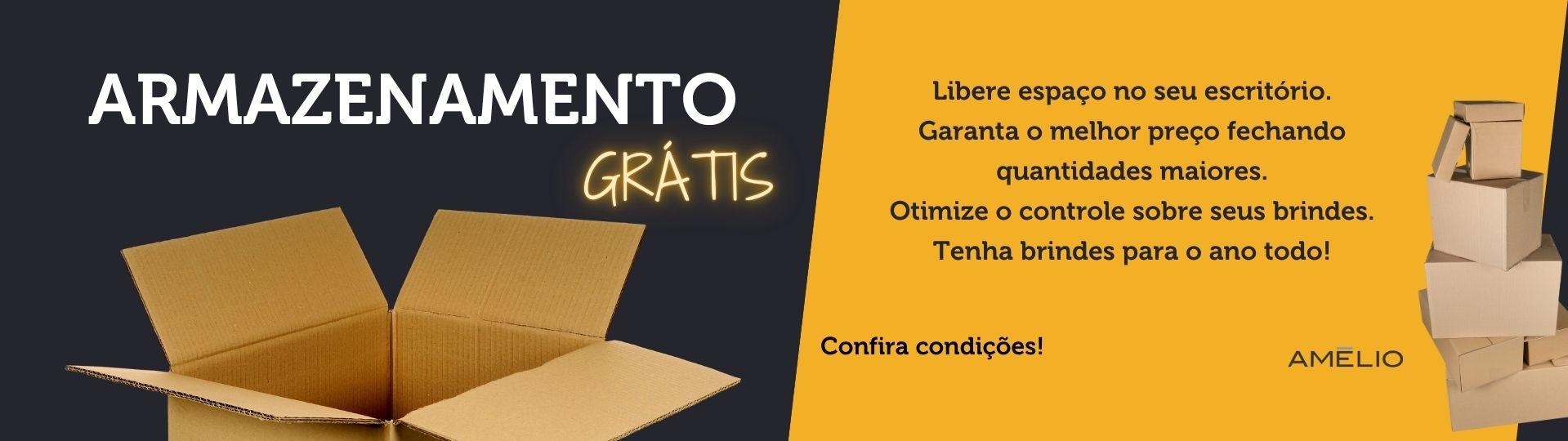 Armazenamento de brindes