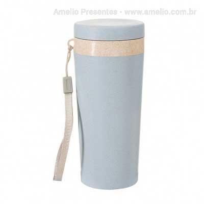 Copo térmico fibra de bambu 350ml