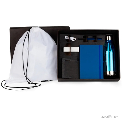 Kit Boas Vindas - Azul / Branco - 5 Pçs