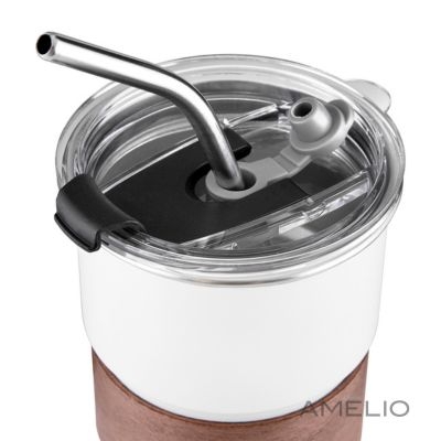 Copo em inox com canudo