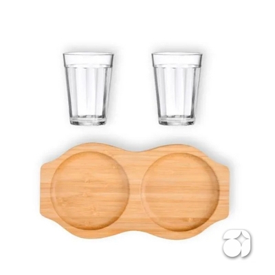 Kit Petisco e copos americanos - 3 Pçs