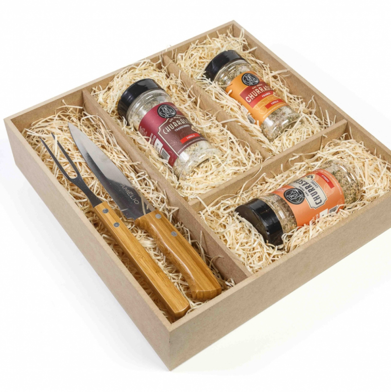 Onde Comprar Kit Gourmet para Presente Curitiba - Kit Gourmet Light