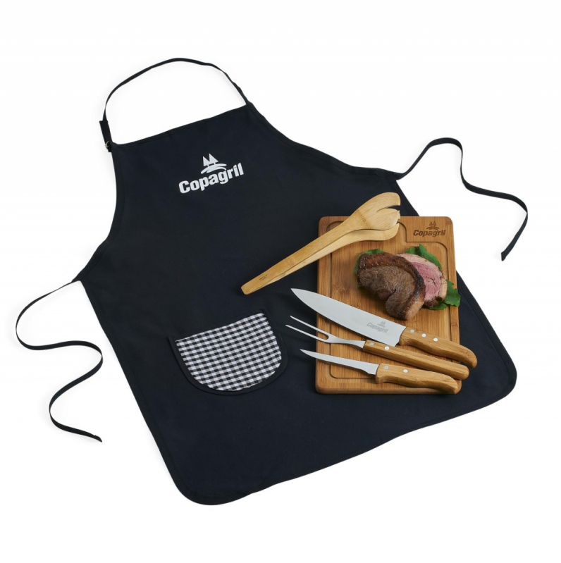 Preço de Kit Churrasco com Nome Gravado Goiânia - Kit Churrasco Profissional Personalizado